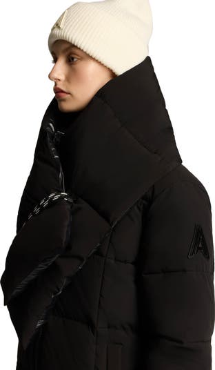 Winekka 2-in-1 Reversible Puffer with Oversized Removable Scarf