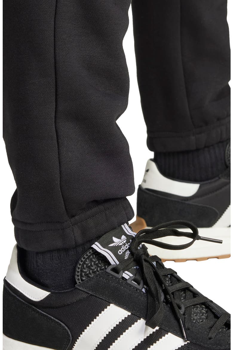 Trefoil Essentials Slim Fit Sweatpants, Alternate, color, BLACK