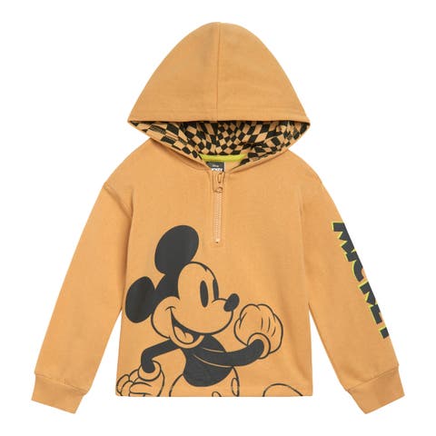 Mickey Mouse Fleece Quarter-Zip Hooded Sweatshirt