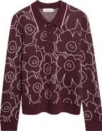 Marimekko Unikko Wool Blend Polo Sweater