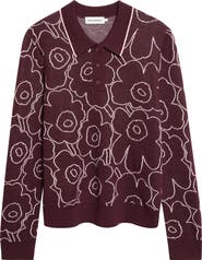 Marimekko Unikko Wool Blend Polo Sweater