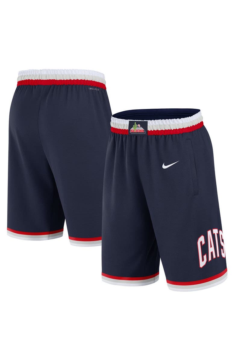 Nike Men
s Nike Navy Arizona Wildcats Road Replica Performance Shorts, Main, color, Navy