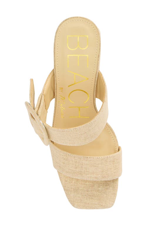 Beach By Matisse Lucy Block Heel Sandal In Natural Linen