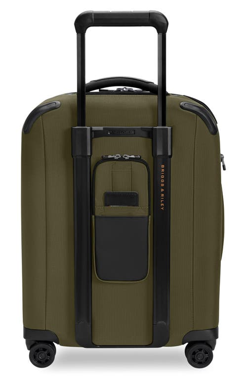 Briggs & Riley Zdx Essential 22-inch Expandable Carry-on Spinner Suitcase In Orange