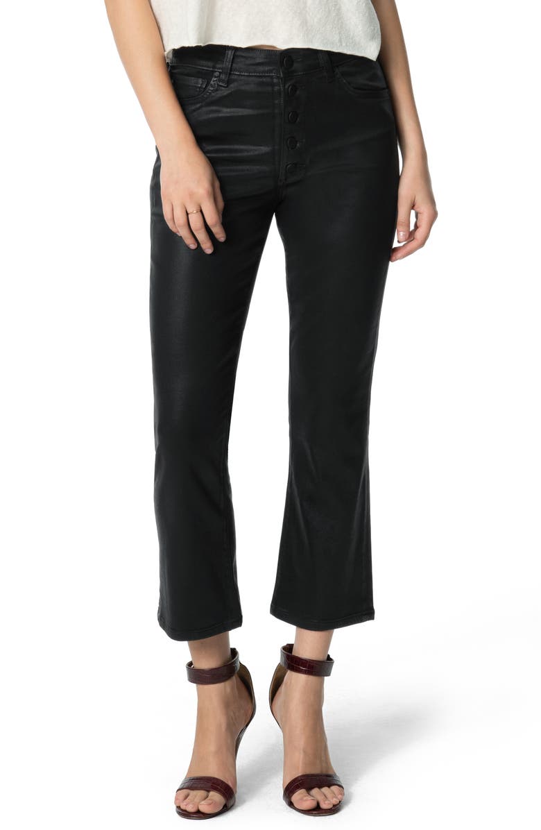 Joe's The Callie Coated High Waist Crop Flare Jeans, Main, color,