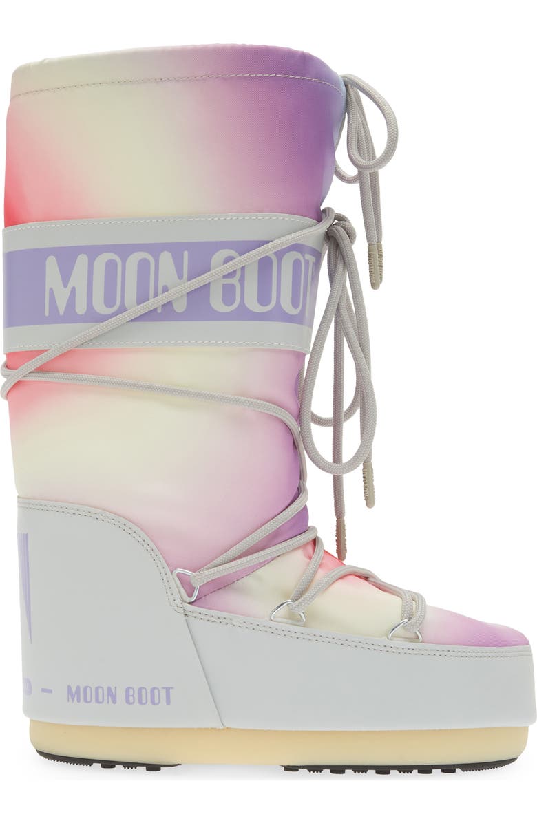 Moon Boot<sup>®</sup> Tie Dye Icon Water Resistant Moon Boot<sup>®</sup>, Alternate, color,