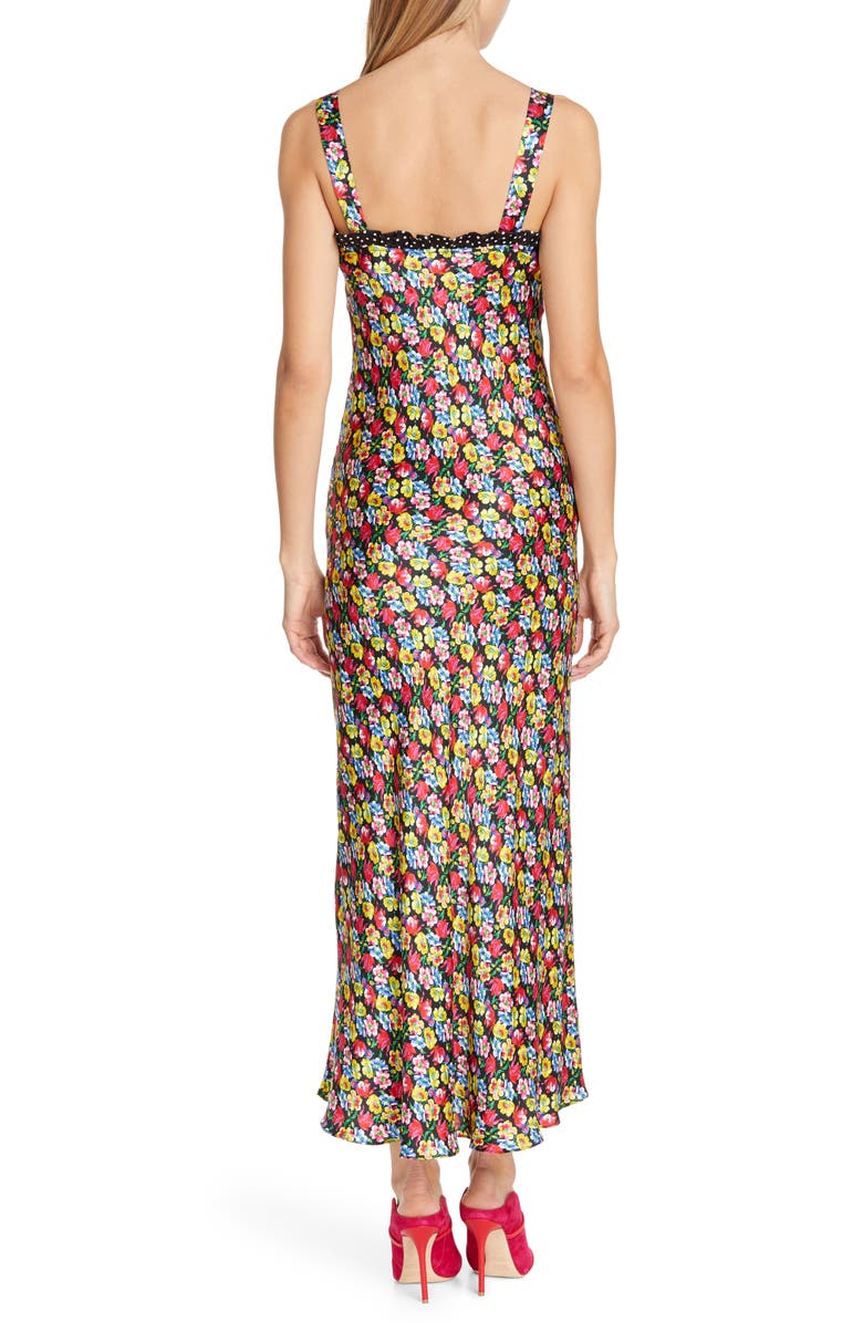 RIXO Juliet Floral & Polka Dot Print Dress, Alternate, color,