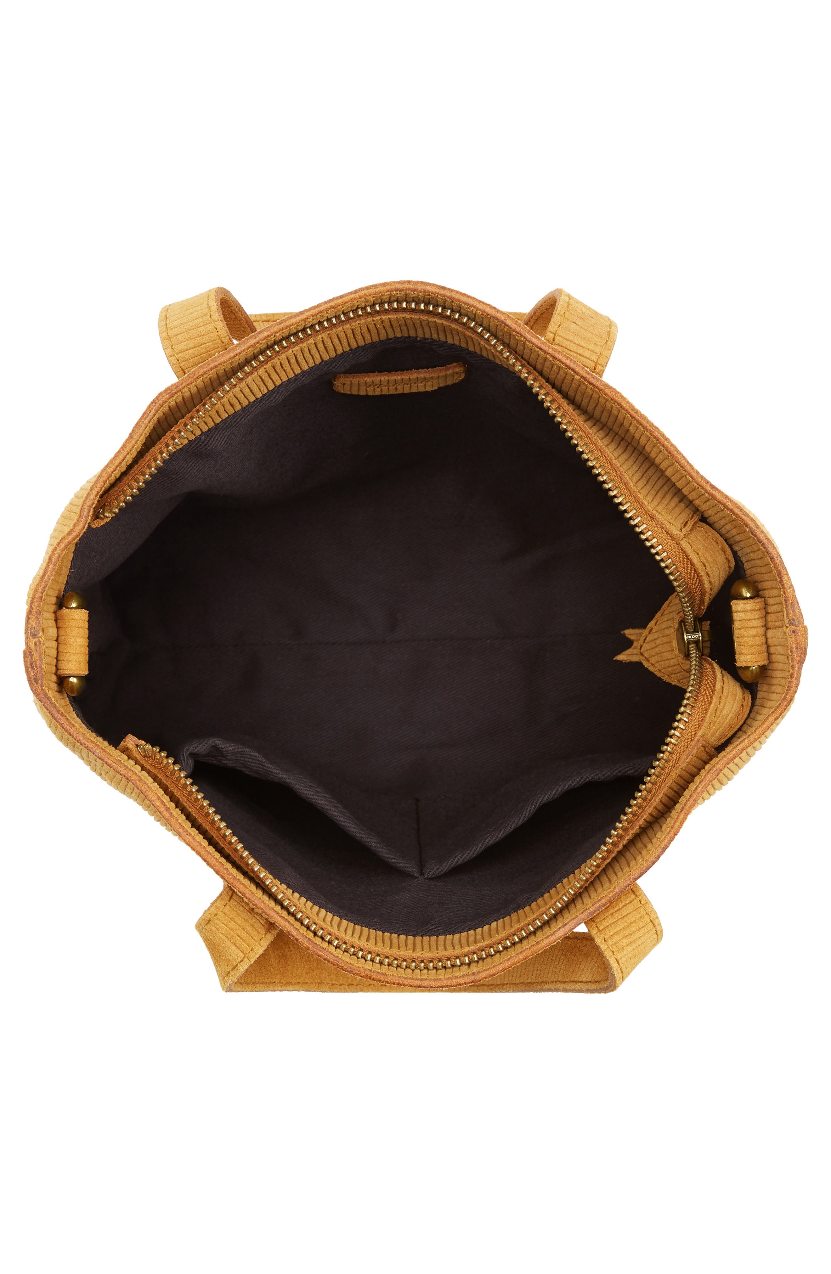 The Zip-Top Transport Corduroy Suede Crossbody Bag, Alternate, color, BOUTIQUE GOLD