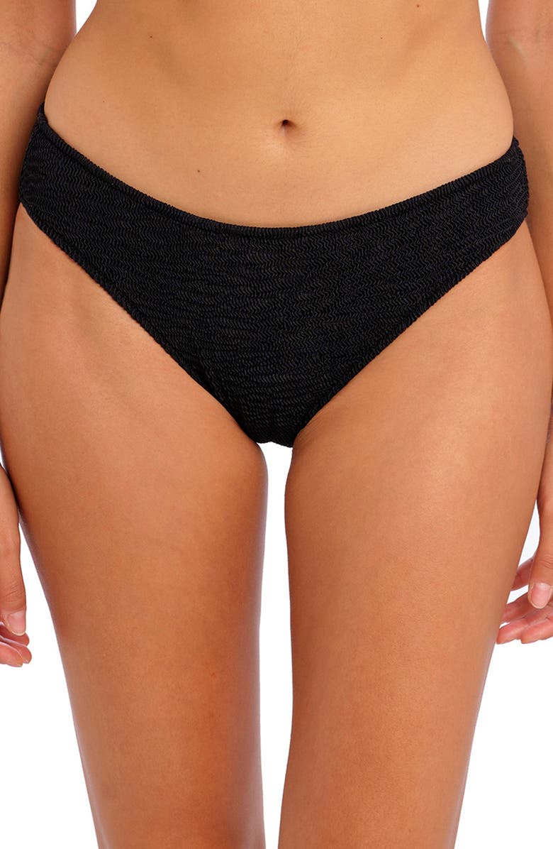 Freya Ibiza Waves Hipster Bikini Bottoms, Main, color, Black