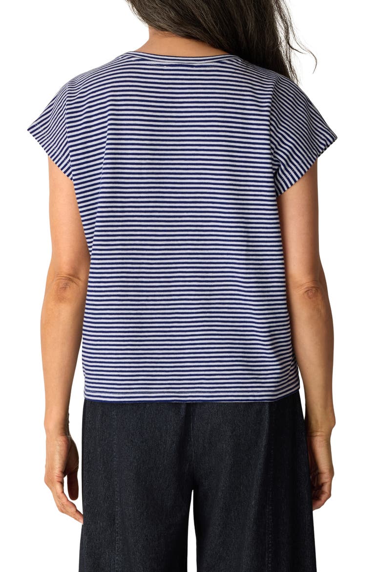 Striped Organic Cotton T-Shirt, Alternate, color, INFINITY