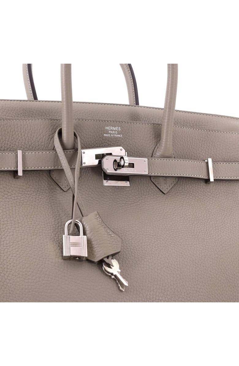 Pre-Owned Hermes Birkin Handbag Green Clemence with Palladium Hardware 35, Alternate, color, Sauge