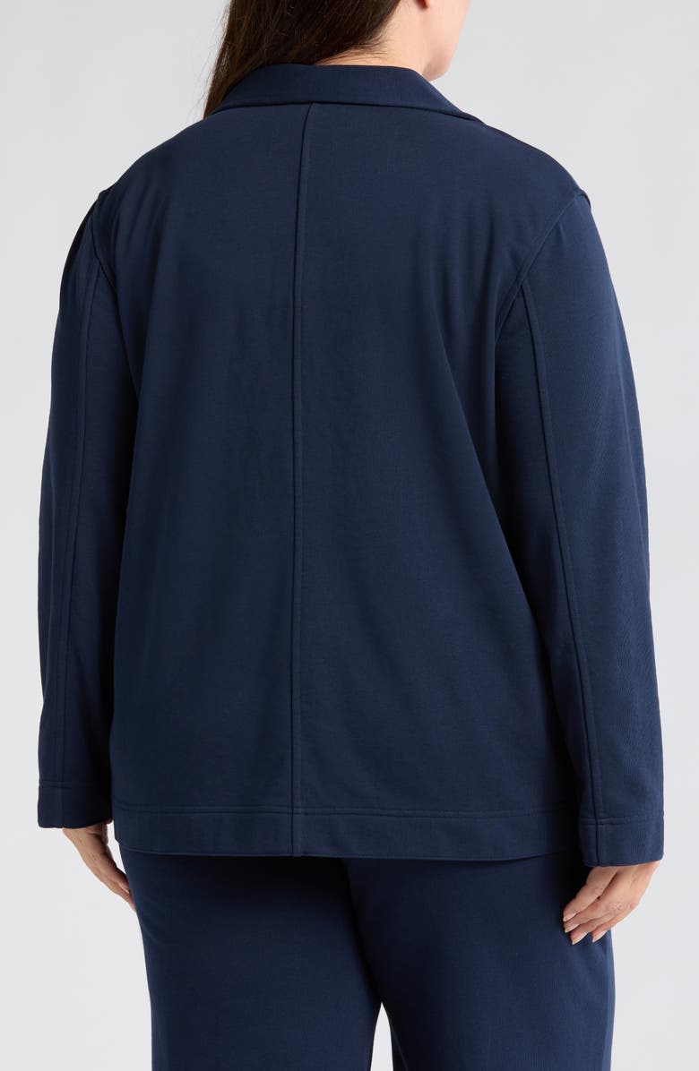Caslon<sup>®</sup> Double Breasted Knit Blazer, Alternate, color, Navy Blazer