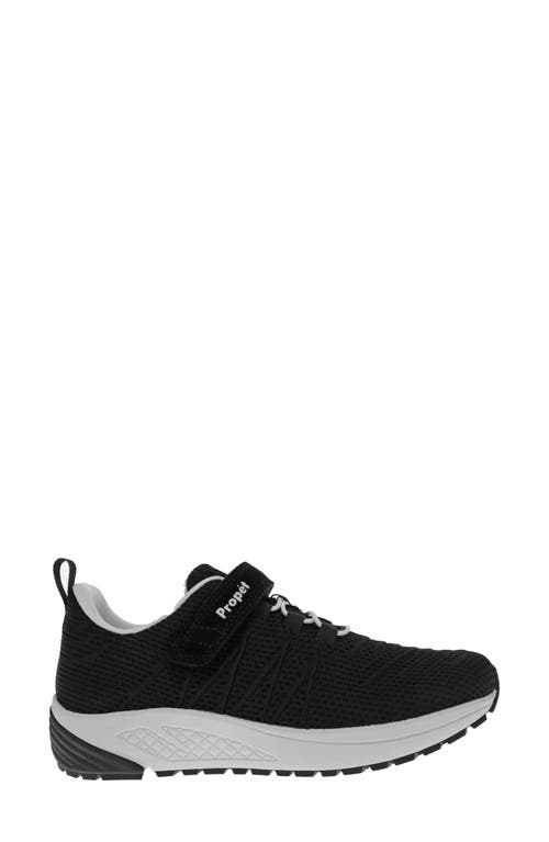 Propét Tour Knit Fx Sneaker In Black