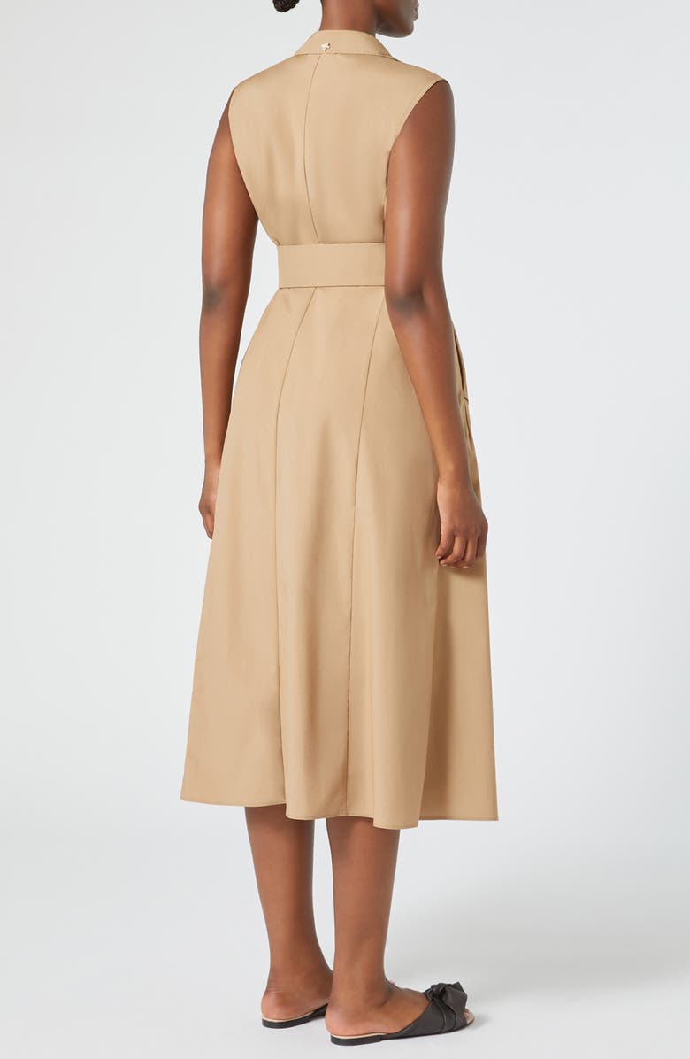 Marina Rinaldi Magnete Sleeveless Trench Dress, Alternate, color, Hazelnut Brown