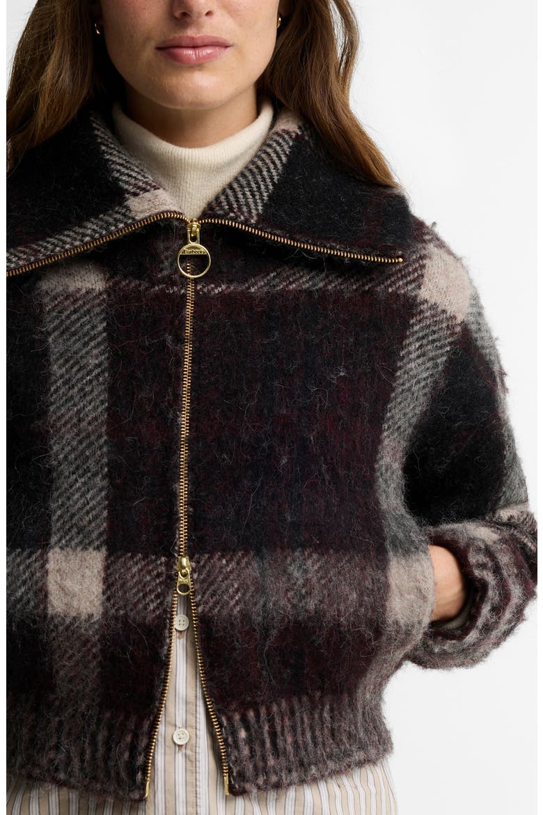 Carville Plaid Knitted Jacket, Alternate, color, MULTI