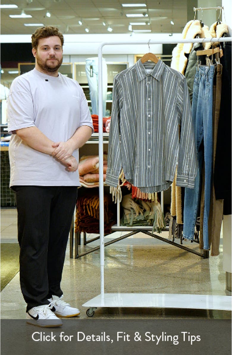 Colby 5332 Stripe Organic Cotton Button-Up Shirt, sales video thumbnail