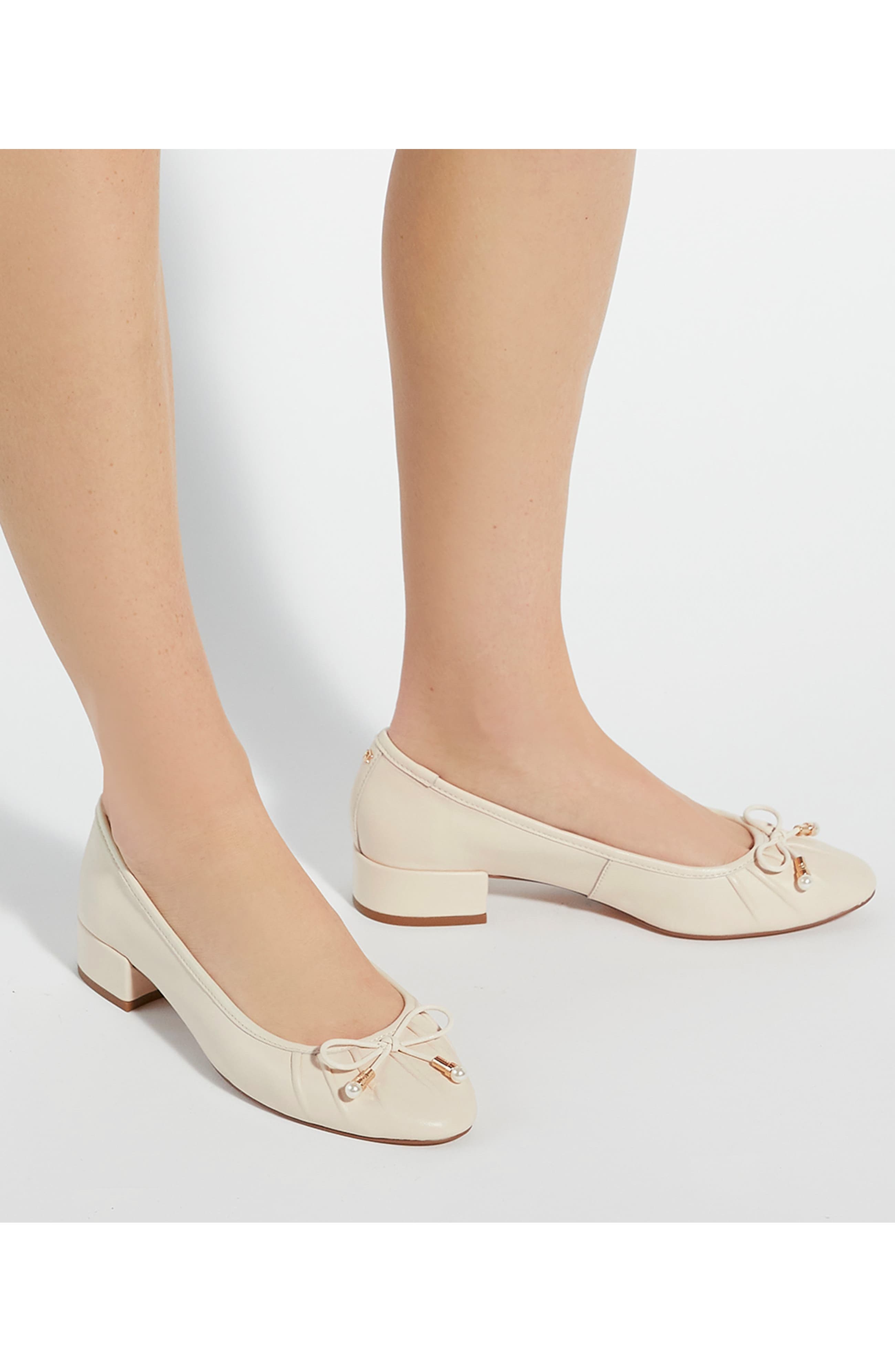 Dune London Amazing Pump, Alternate, color, Ecru