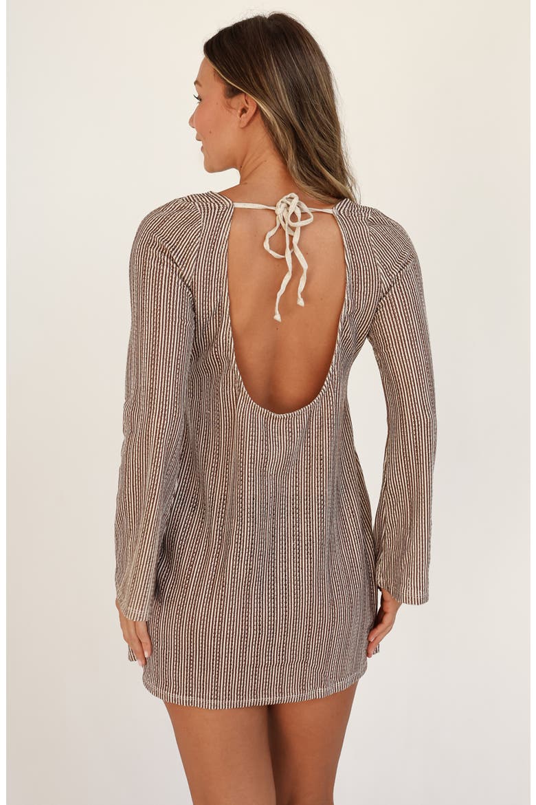 Brooklyn Dress, Alternate, color, Cocoa Stripe