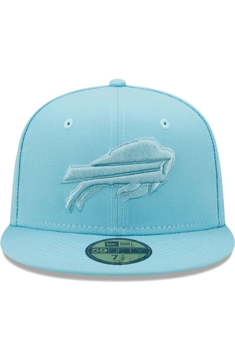 New Era Men's New Era Aqua Buffalo Bills Color Pack 59FIFTY Fitted Hat, Alternate, color, 