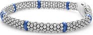 LAGOS Blue Caviar Diamond & Ceramic Station Rope Bracelet