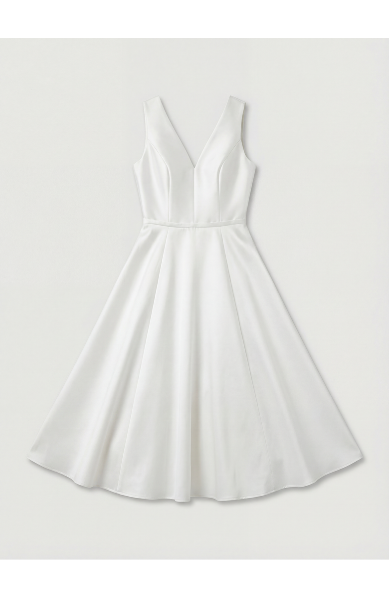 Coast Midi Wedding Dress With Pockets, Alternate, color, Ivory