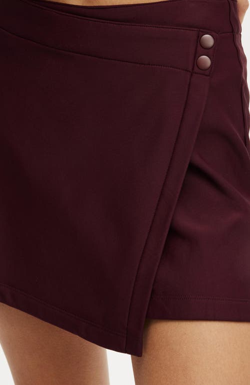 Cotton On Body Fleece Lined Wrap Skirt In Dark Oak