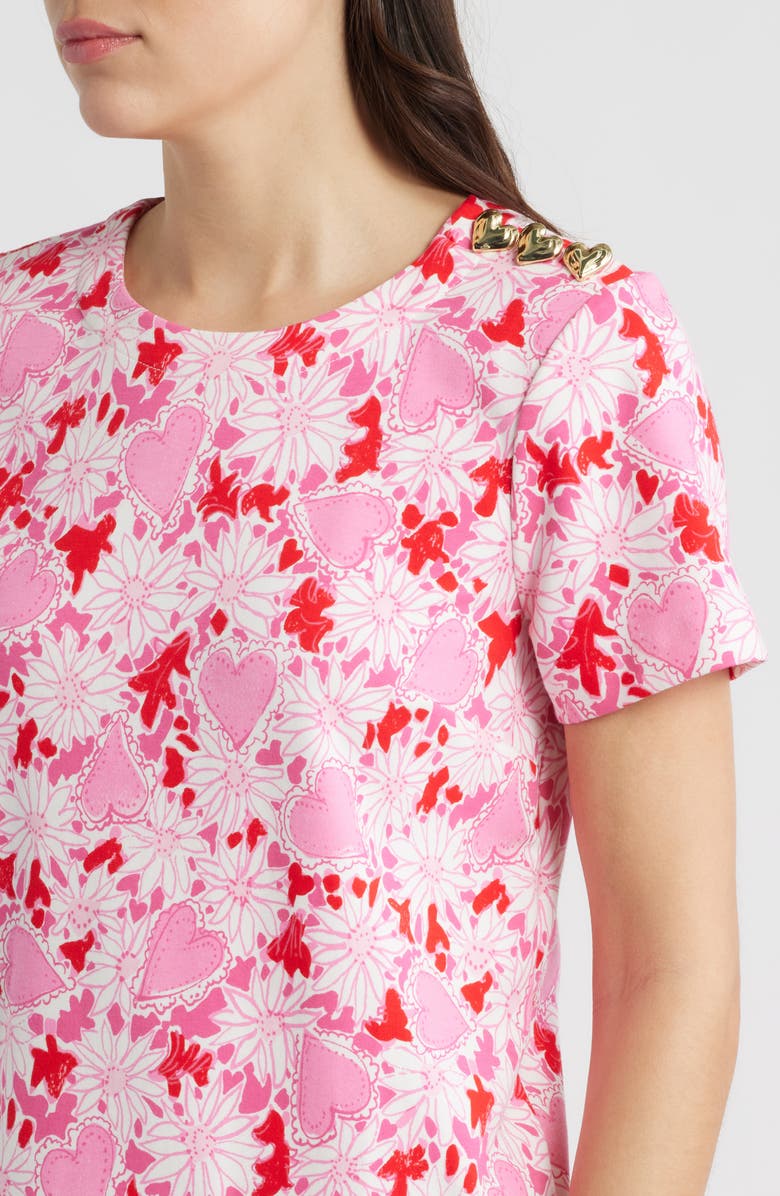 Lilly Pulitzer<sup>®</sup> Mattison Floral Cotton Blend Shift Dress, Alternate, color, 