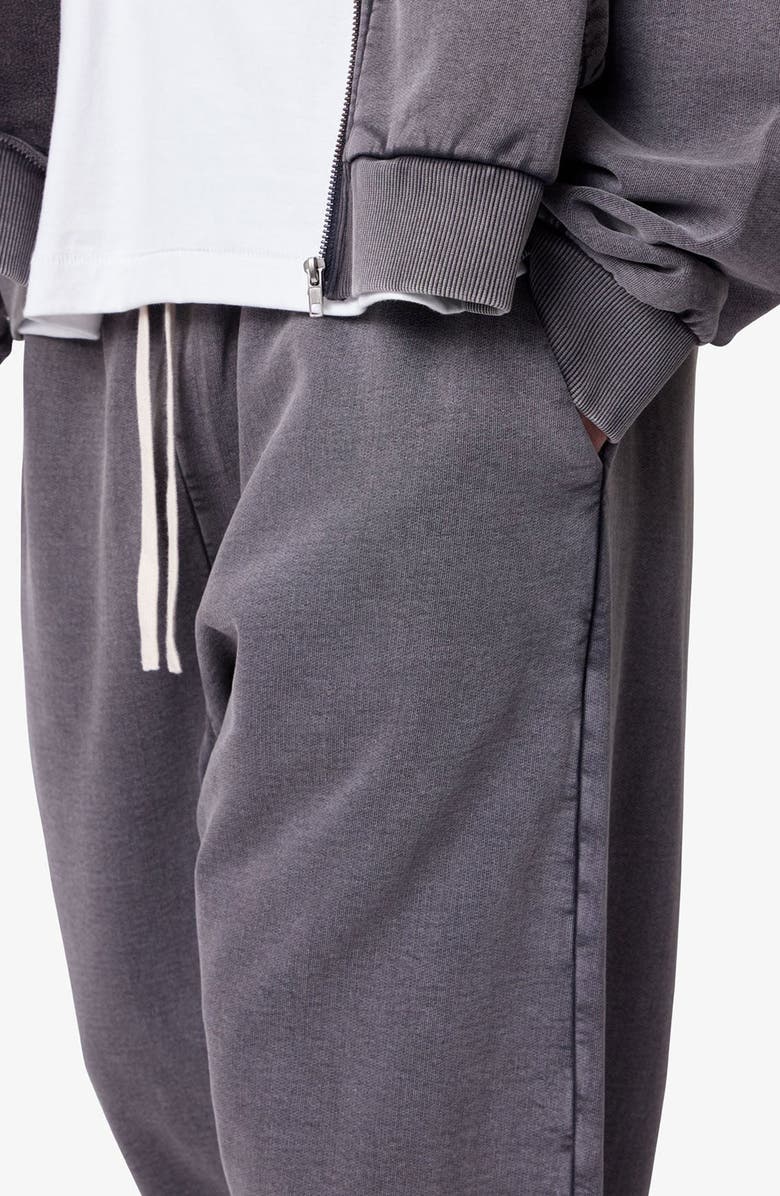 mnml Ultra Baggy Washed Cotton Fleece Sweatpants, Alternate, color, Vintage Black