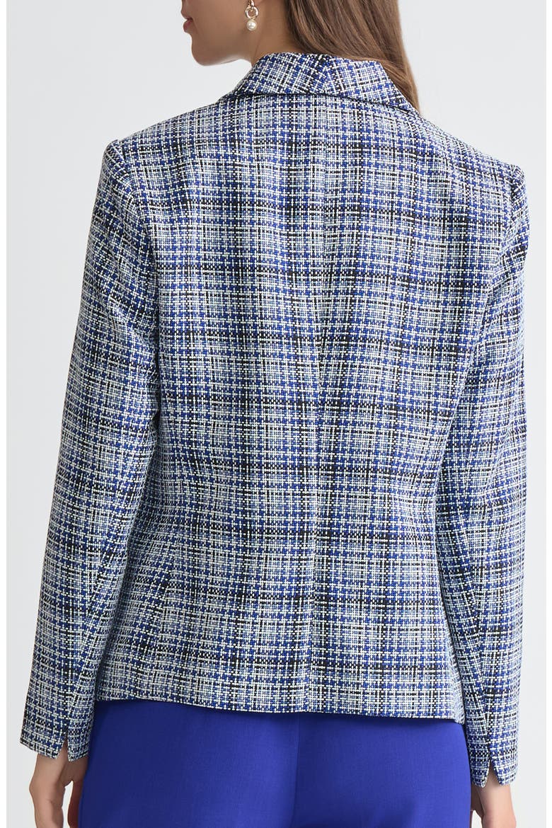 Shawl Collar Blazer, Alternate, color, ROYAL SIGNATURE MLTI
