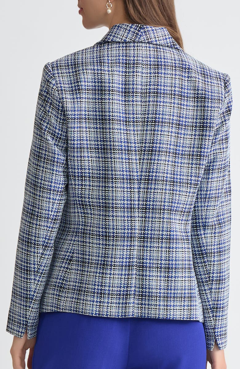 KASPER Shawl Collar Blazer, Alternate, color, Royal Signature Multi