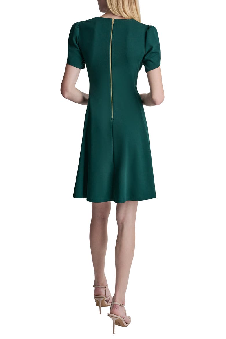 Tulip Short Sleeve A-Line Dress, Alternate, color, MALACHITE