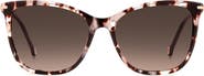 Carolina Herrera 57mm Rectangular Gradient Sunglasses