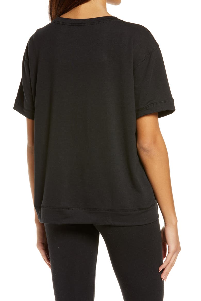 V-Neck T-Shirt, Alternate, color, BLACK