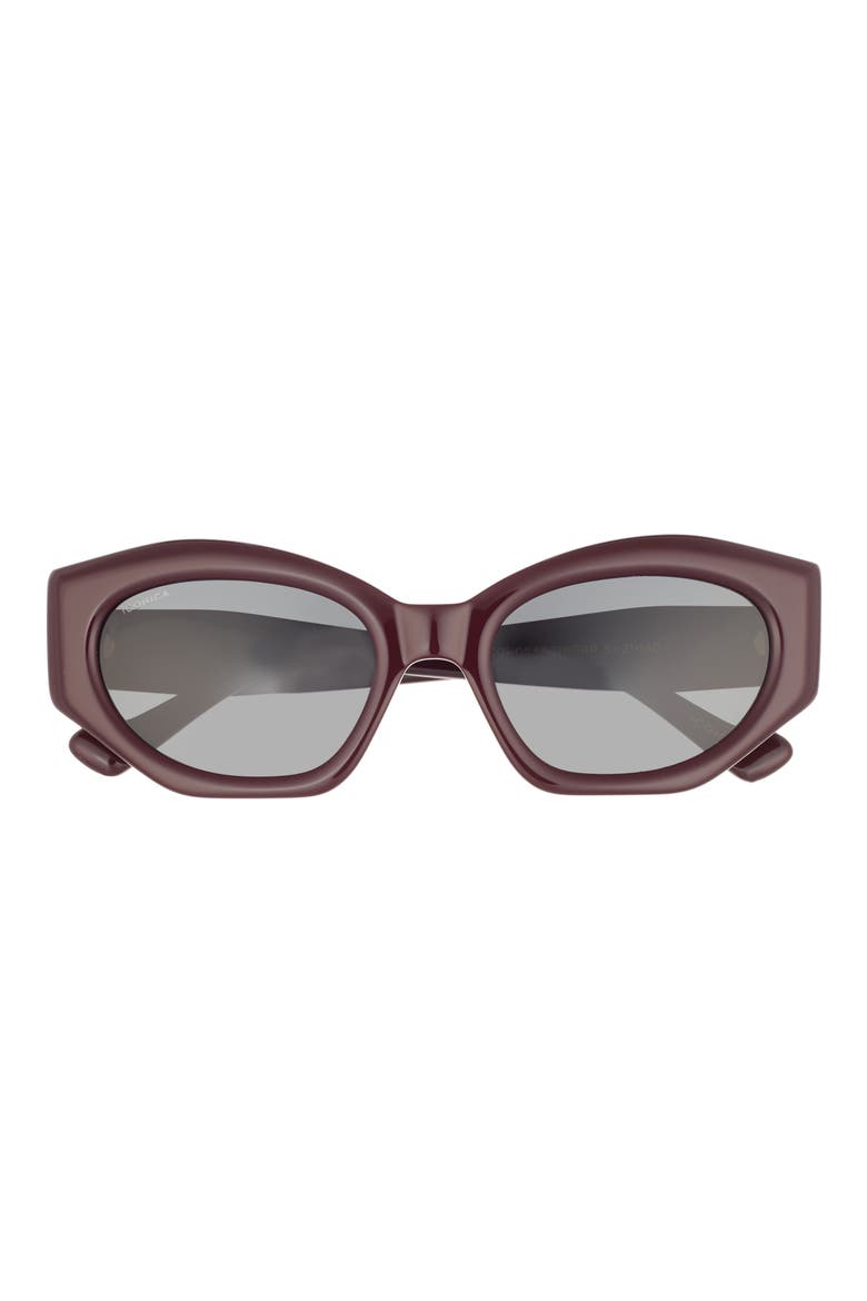 Margot 50mm Polarized Angular Sunglasses, Main, color, RED