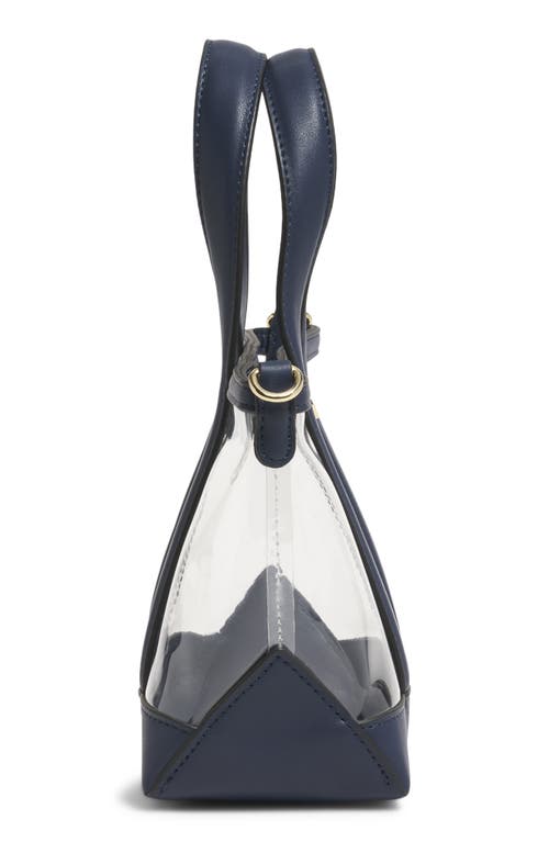 Stoney Clover Lane Mini Clear Vinyl Tote In Blue