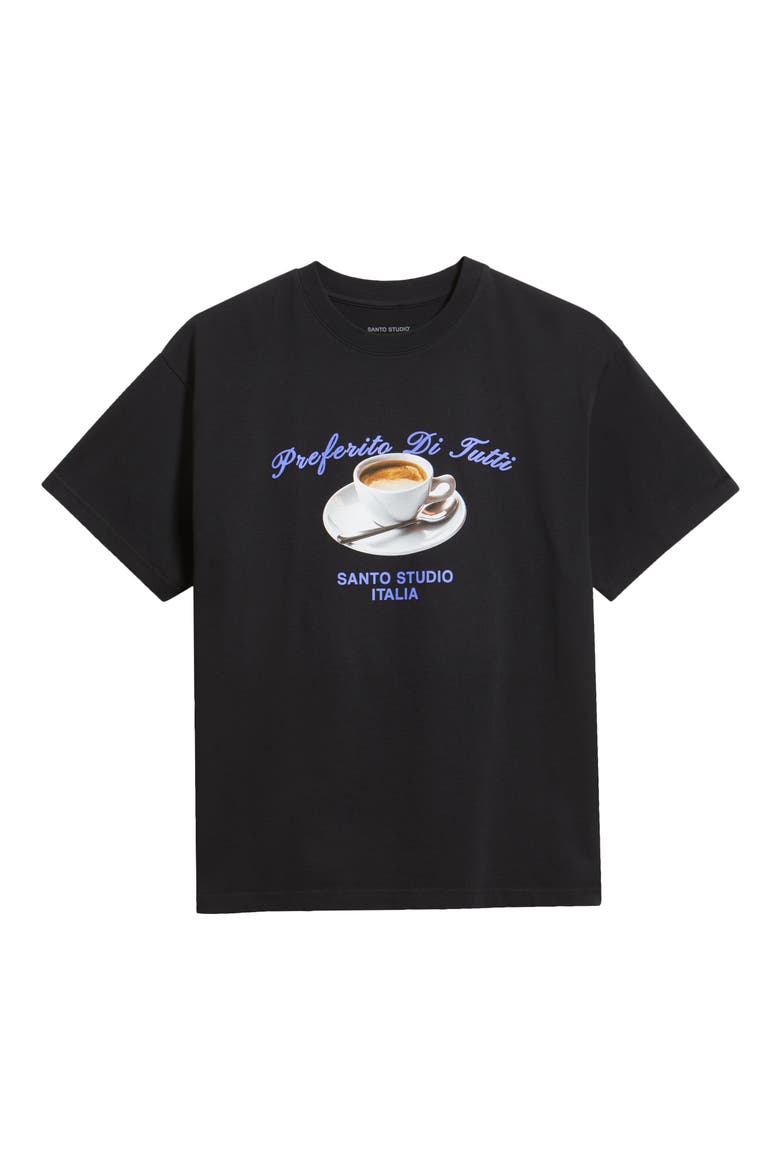 Preferito Esperesso Drappo Graphic T-Shirt, Alternate, color, BLACK