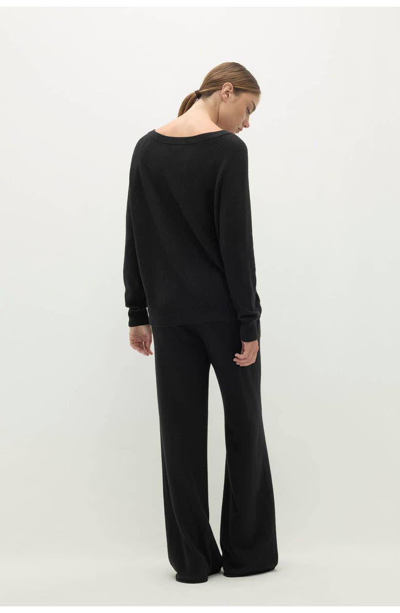 NAKED CASHMERE FEATHERWEIGHT PULLOVER FEATURING A BOAT NECKLINE, Alternate, color, Black