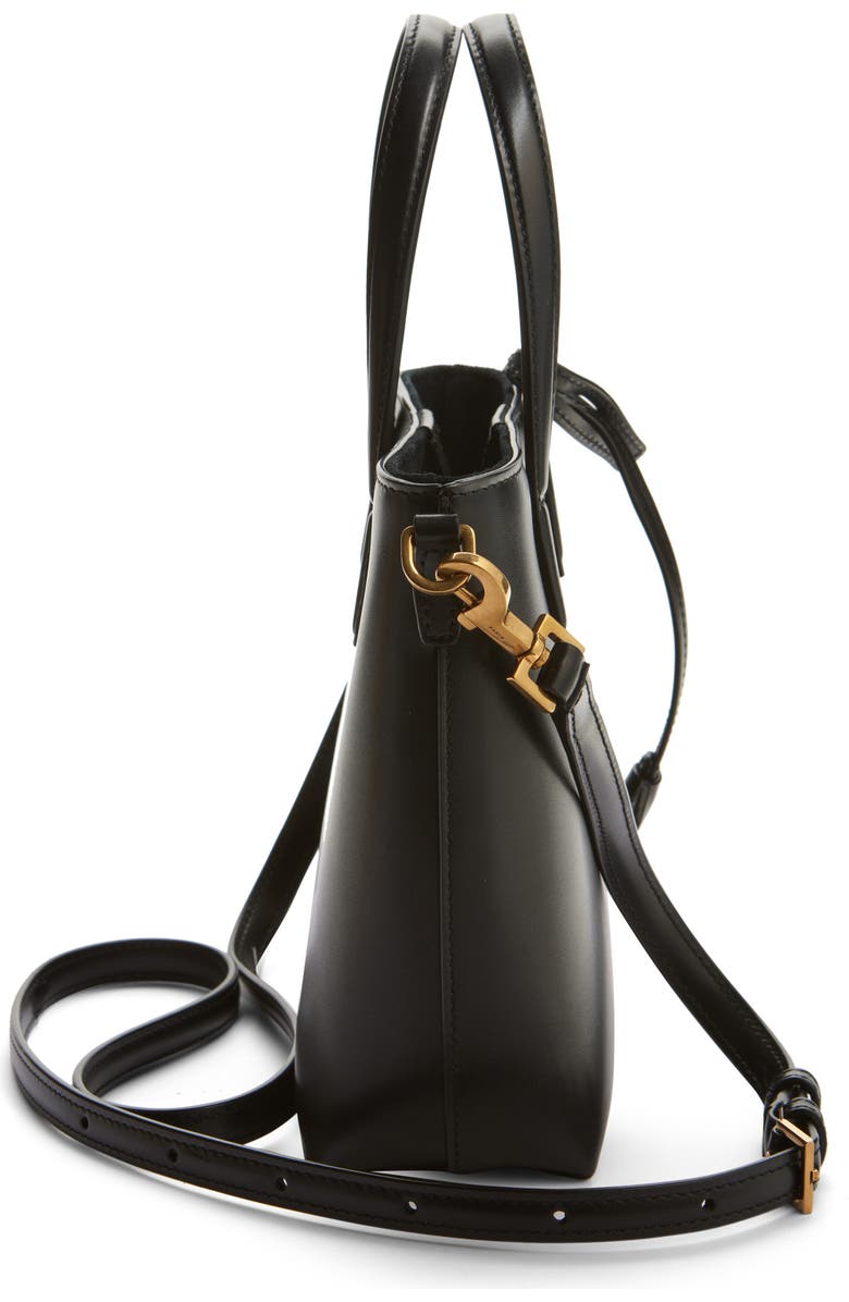 Saint Laurent Mini Toy Leather Shopping Tote, Alternate, color,