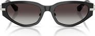Burberry 56mm Irregular Sunglasses