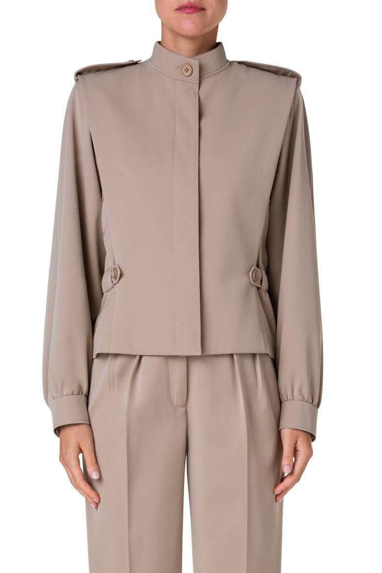 Gregory Virgin Wool Gabardine Jacket, Main, color, CARDBOARD