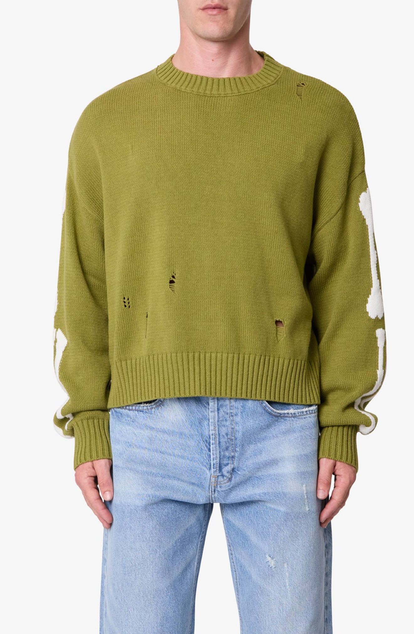 Skeleton Graphic Crewneck Sweater