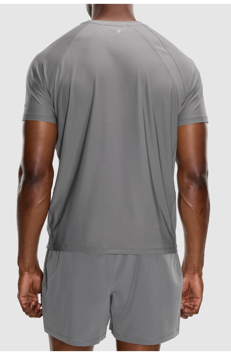 Peloton Essential Jersey Rib Short Sleeve, Alternate, color, Fossil Gray