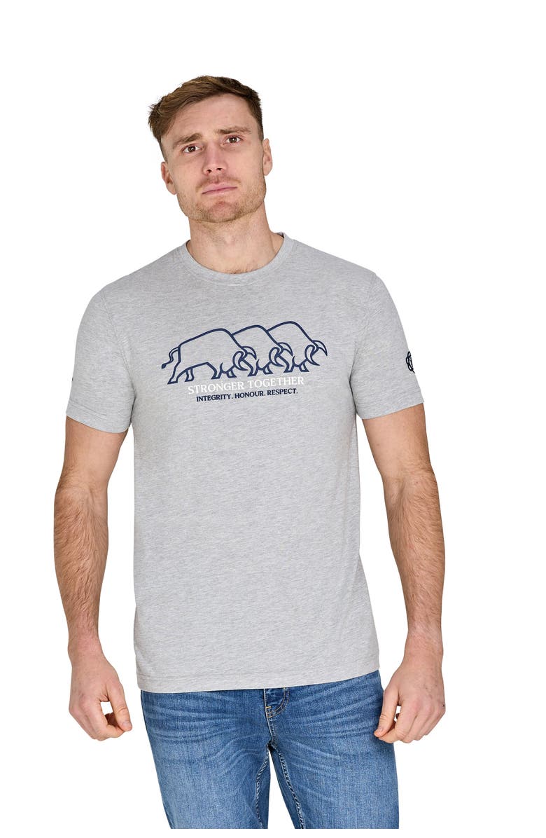 Raging Bull YFC Bull Herd High Build T-Shirt, Main, color, Light Grey Marl