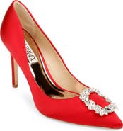 BADGLEY MISCHKA Badgley Mischka Collection Cher Crystal Embellished Pump