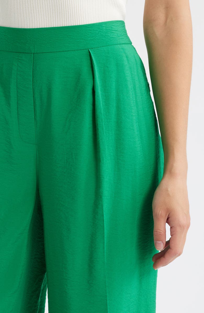 Anne Klein Pleated Pull-On Wide Leg Pants, Alternate, color, 