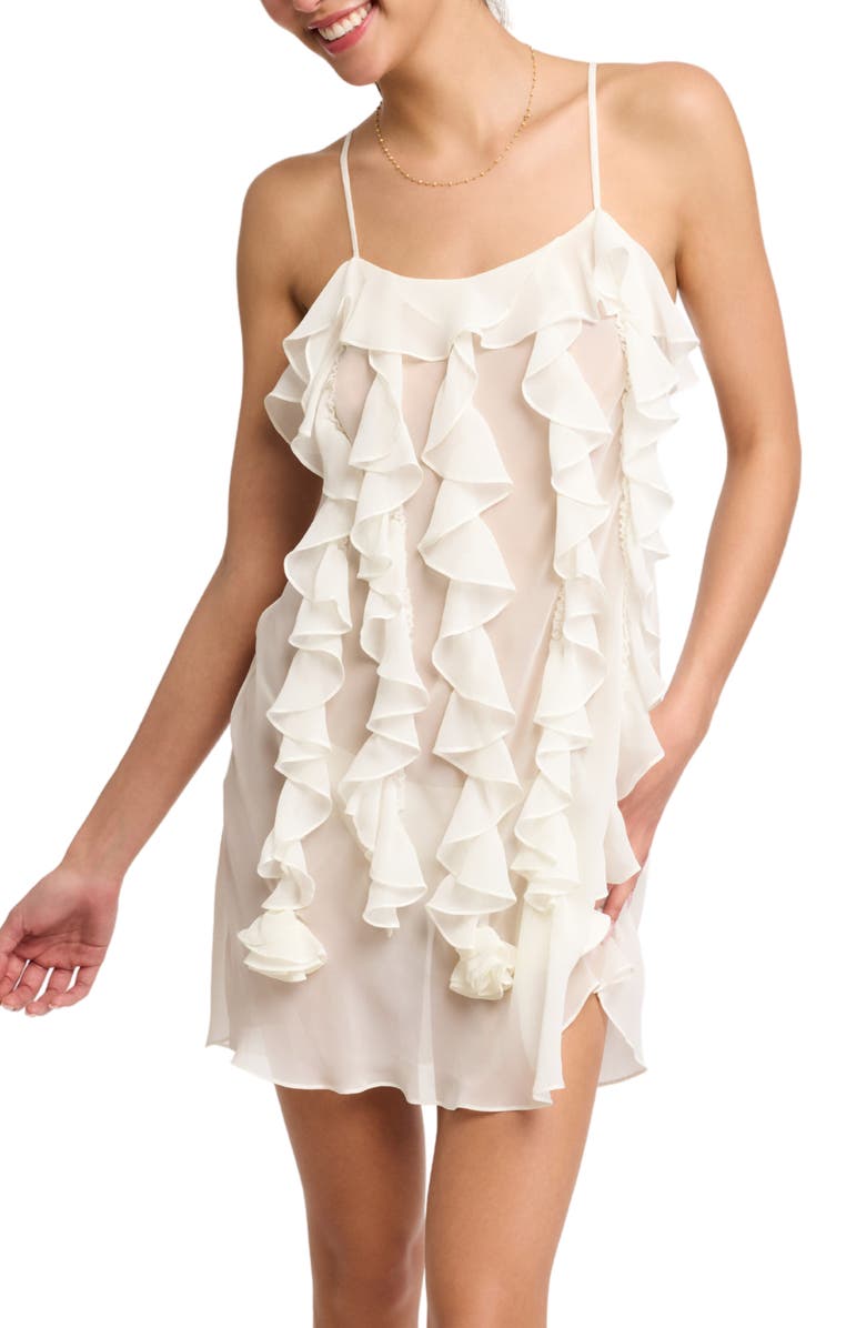 Rya Collection Cassatt Sheer Chemise & Thong Set, Alternate, color,