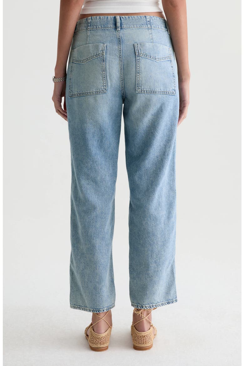 Analeigh Ankle Straight Leg Workwear Jeans, Alternate, color, WINE GARDEN
