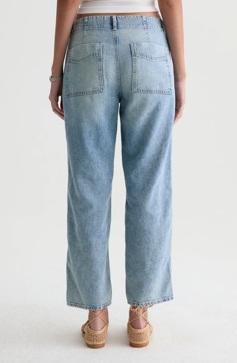 AG Analeigh Ankle Straight Leg Workwear Jeans, Alternate, color, Wine Garden