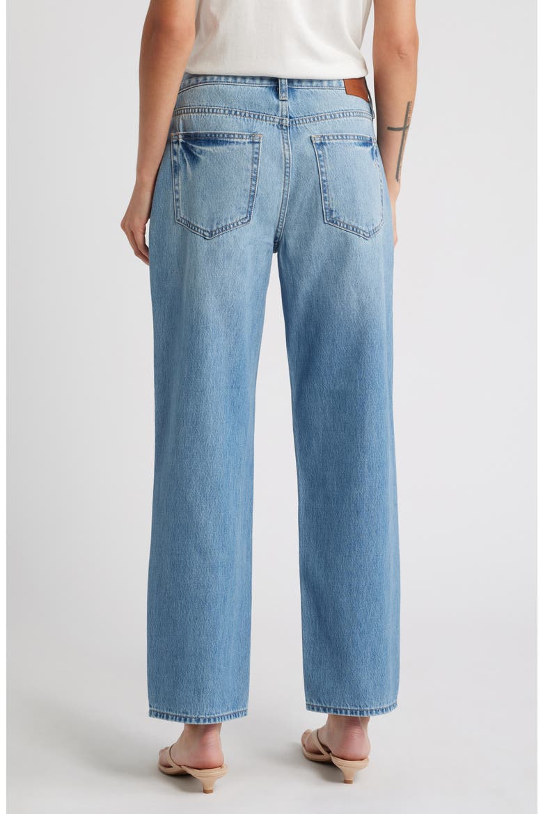 Relaxed Straight Leg Boyfriend Jeans, Alternate, color, MEDIUM WASH