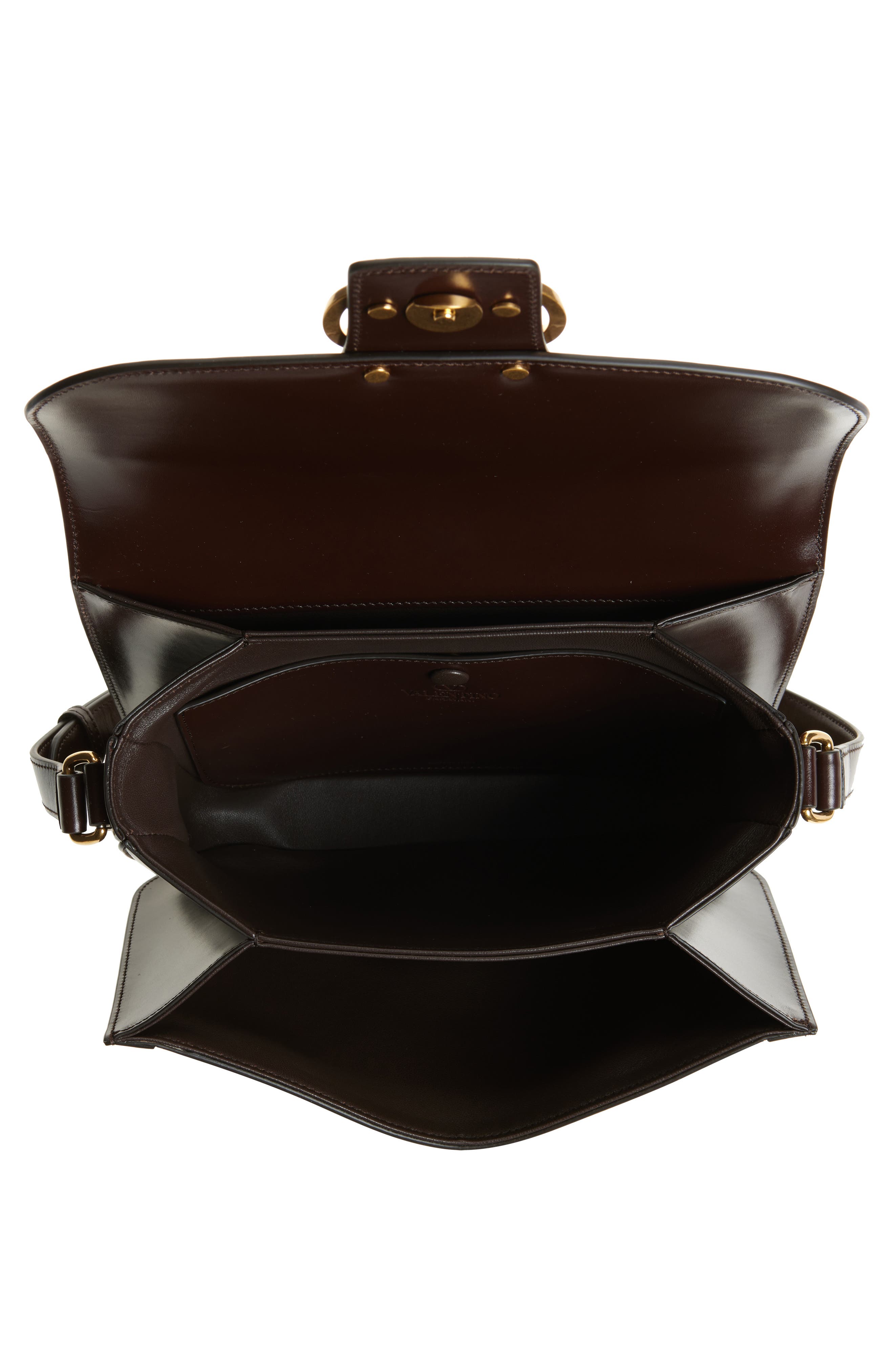 Valentino Garavani 9TO5 Genuine Calf Hair Shoulder Bag, Alternate, color, Brown/ Beige